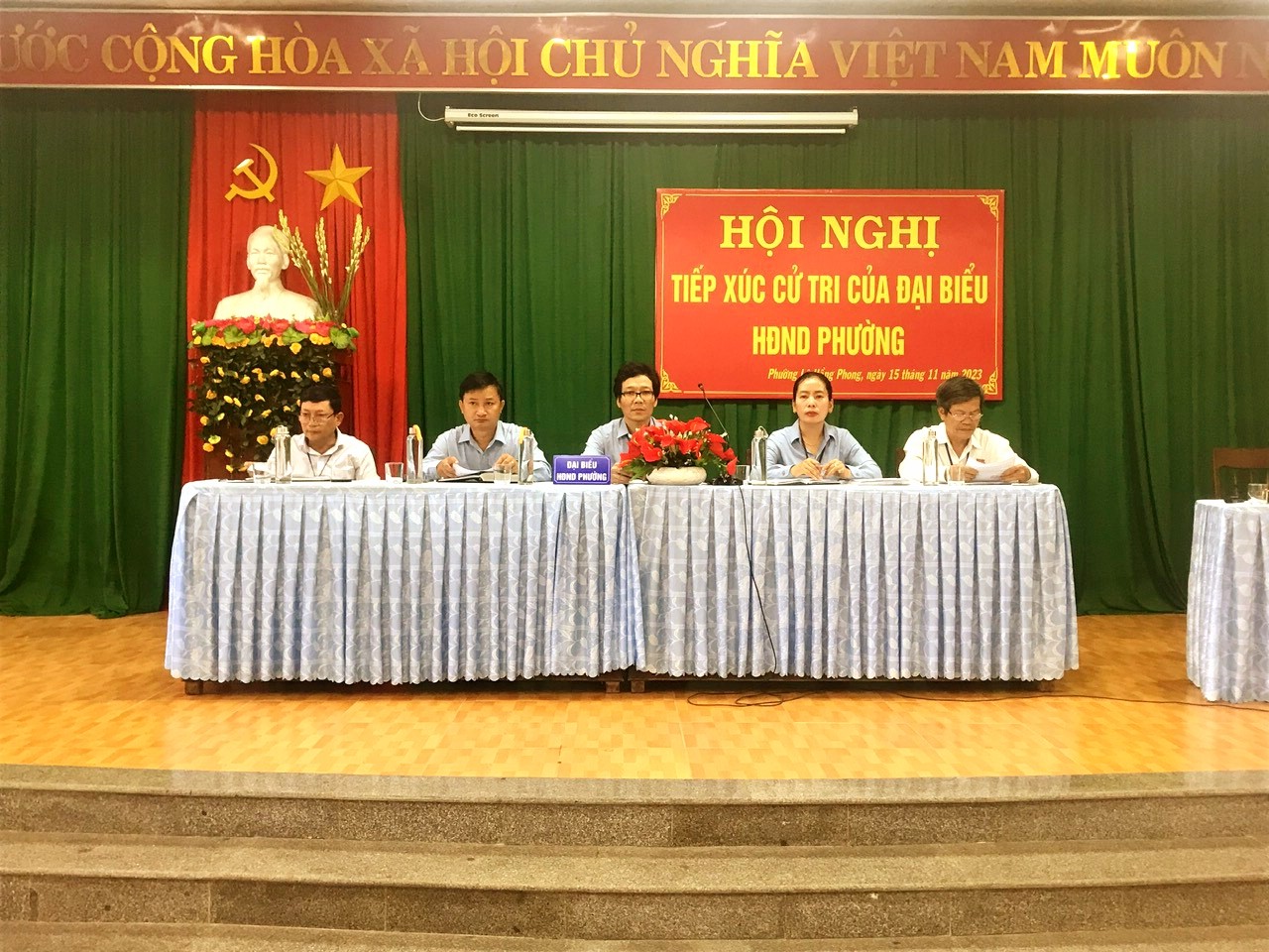 UBMTTQ Việt Nam phường Lê Hồng Phong phối hợp tổ chức hội nghị tiếp xúc cử tri của đại biểu HĐND phường Lê Hồng Phong trước kỳ họp thường lệ cuối năm 2023