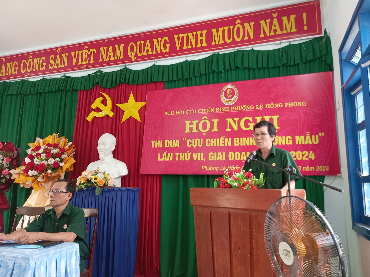 Ban chấp hành Hội Cựu chiến binh phường Lê Hồng Phong tổ chức hội nghị tổng kết phong trào thi đua Cựu chiến binh gương mẫu lần thứ VII, giai đoạn 2019 – 2024 và phát động phong trào thi đua giai đoạn 2024 – 2029.